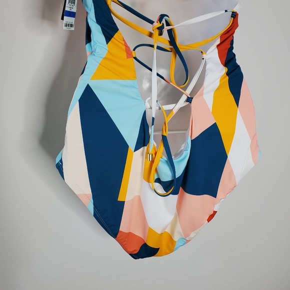 BAR III Pop Art Printed Strappy-Back One-Piece Swimsuit Size XL - Picture 5 of 6